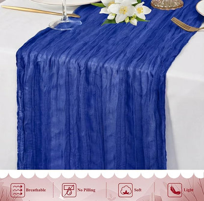 20 Packs Cheesecloth Table Runner 10FT Long Boho Gauze Fabric Table Runner - Image 7