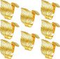 Gold Leaf Napkin Rings Set of 8,Metal Napkin Ring Holder Bulk for Holiday Party,Wedding,Banquet Elegant Table Setting,Classic Dining Room Decor (8)