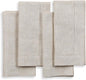 Solino Home Light Natural Linen Napkins Set of 4-100% Pure Linen Hemstitch Dinner Napkins 20 x 20 Inch for Spring, Easter - Classic Hemstitch