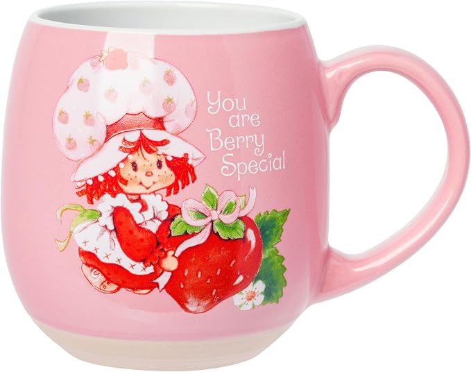 Silver Buffalo Strawberry Shortcake Vintage, Clay Base Ceramic Mug, 16oz | You by SilverBuffalo
