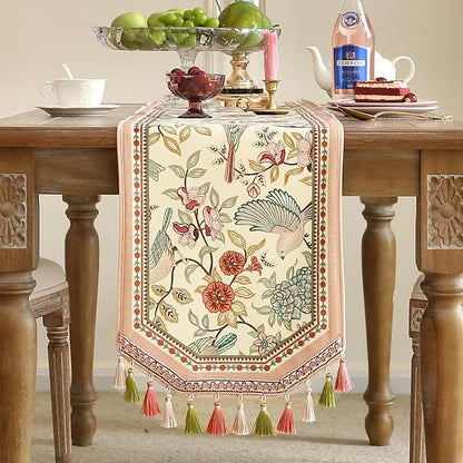 Patdrea Designer Vintage French Velvet Table Runner, Dining Room Living Room - Image 5