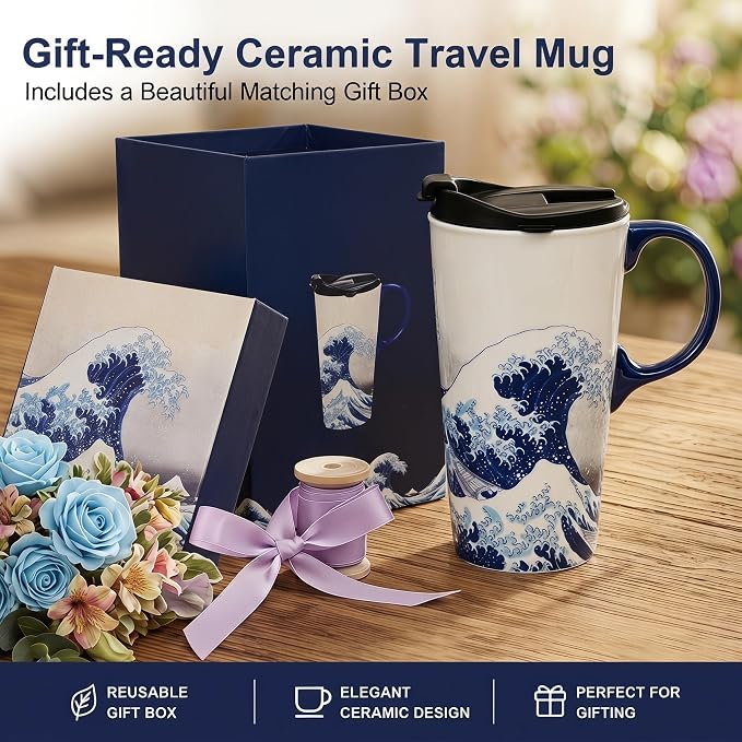 Topadorn 17oz Ceramic Travel Mug - Image 5