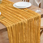 Asee'm Gold Yellow Cheesecloth Table Runner Summer 10FT Boho Rustic Gauze | by Aseem