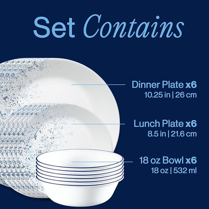 Corelle Vitrelle 18-Piece Service - Image 3