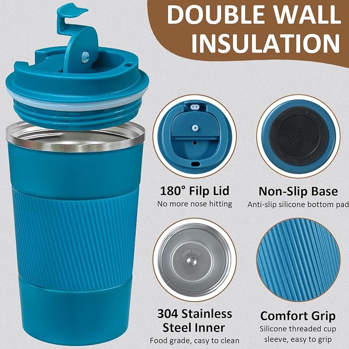 4 Pack Insulated Coffee Mug - Image 3