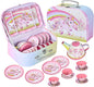 Tea Party Set for Little Girls, Pretend Tin Teapot Set by FairyToona