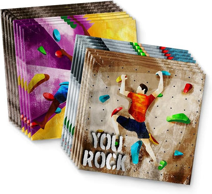 Rock Climbing Party Supplies Set Plates Napkins Cups Tableware Kit - Image 4