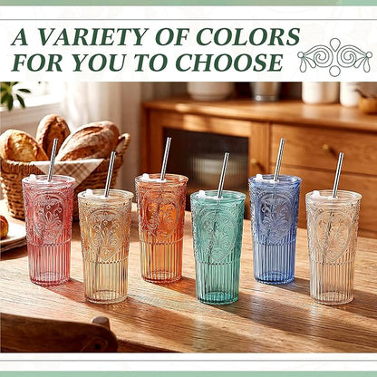 12 Set 20oz Vintage Plastic Tumbler - Image 4