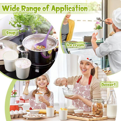 Fulmoon 100 Pack Paper Soup Containers - Image 5