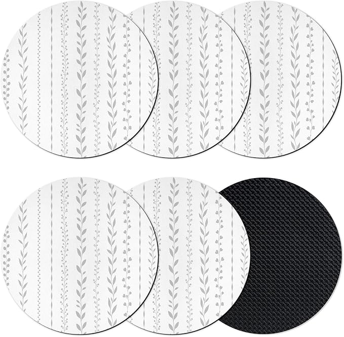 Modern Minimalist Coasters Set of 6, Absorbent Coasters by Unknown