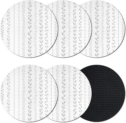 Modern Minimalist Coasters Set of 6, Absorbent Coasters by Unknown