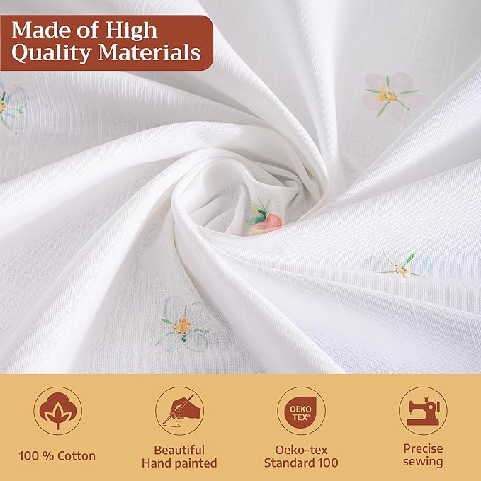 Maison d' Hermine Table Cloth Rectangle Table 100% Cotton 60 x 90 Inches Tablecloth Reusable Decorative for Dining Room Farmhouse Home Valentines Day Decorations Spring Summer - Bunny Party