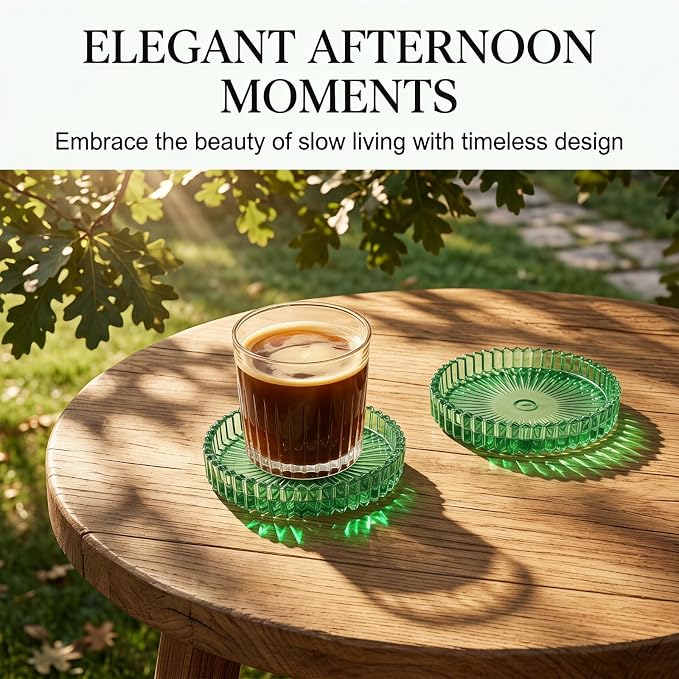 Coasters Set of 6 for Drinks, 3.8 Inch Large Coasters for Coffee Table - Image 5
