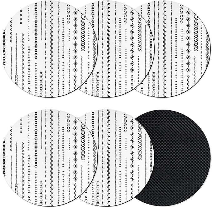 Modern Abstract Coasters Set of 6 Absorbent Coasters by Unknown