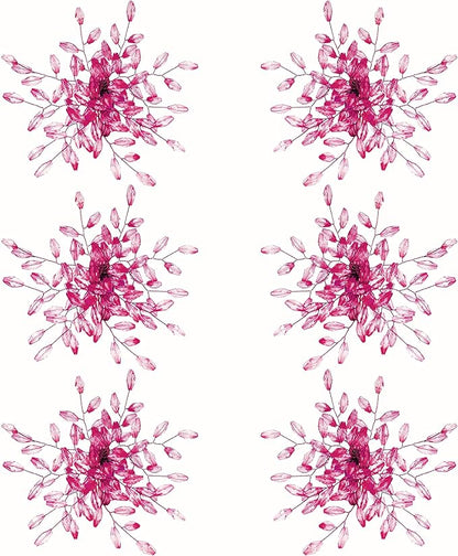 Napkin Rings Set of 12 for Dining Table Decoration Parties Everyday Metal Napkin Holder Leaf Pink (Pack of 12)