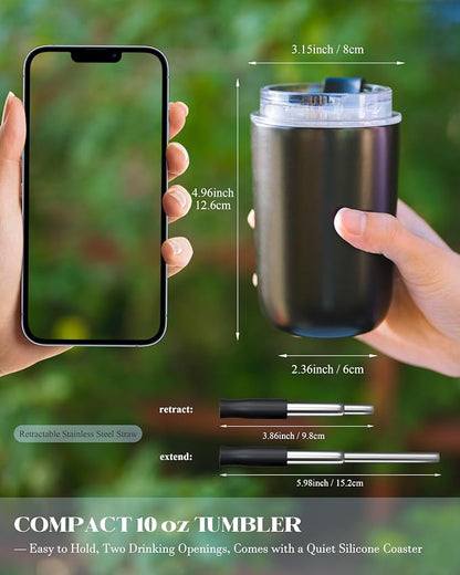 10 oz Insulated Coffee Tumblers, Travel Coffee Tumblers - Image 3