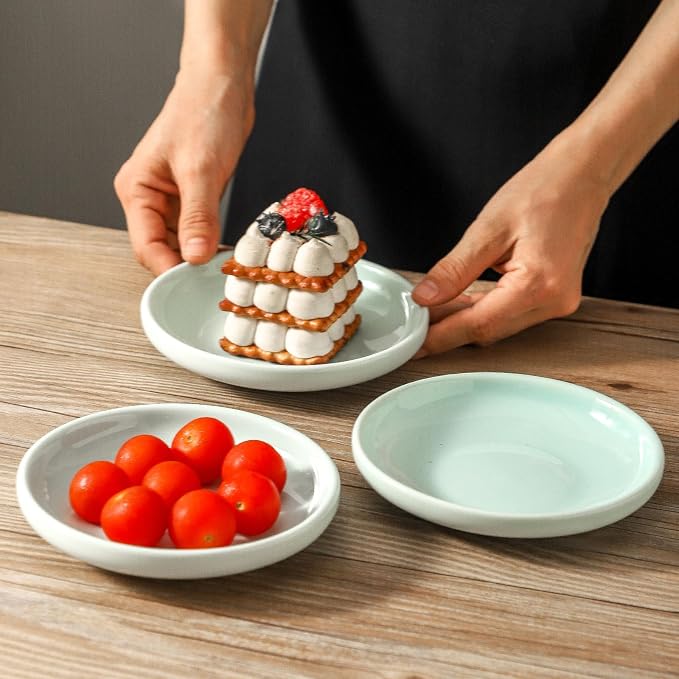 3 PCS Ceramic Cat Bowls, 5.5 in Pet Bowl Cat Dishes - Image 6
