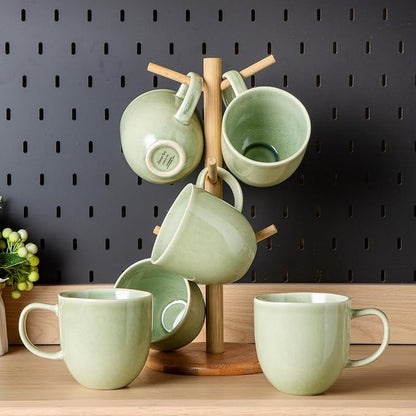 AmorArc 12oz Coffee Mugs, Ceramic Coffee Mugs set of 6 by AmorArc