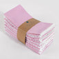 Fingercraft Dinner Cloth Napkin Cotton Linen Blend 12 Pack Mitered Corners with Elegant Lace for Everyday Use Napkins are Pre Shrunk and Good Absorbency (Pastel Rose, 20in x 20in (Set of 12))
