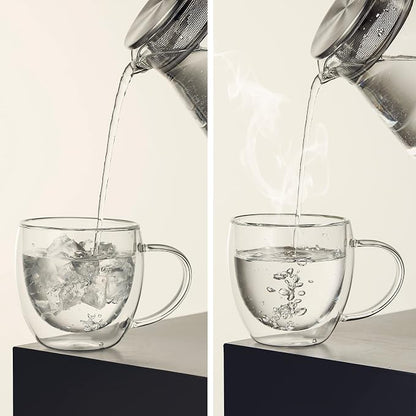 CNGLASS Double Wall Glass Coffee Mugs - Image 5