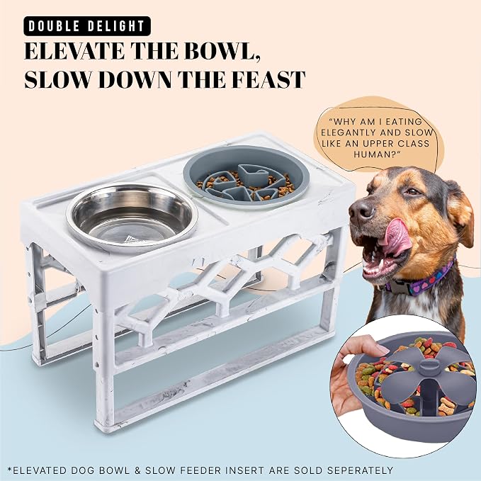 AVERYDAY Slow Feeder Dog Bowls for Large Breeds Fits Raised Feeding Station - Image 7