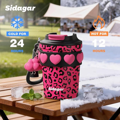 SDGA+ 12 oz Travel Coffee Mug Spill Proof Leak Proof, Stainless Steel Thermal - Image 6