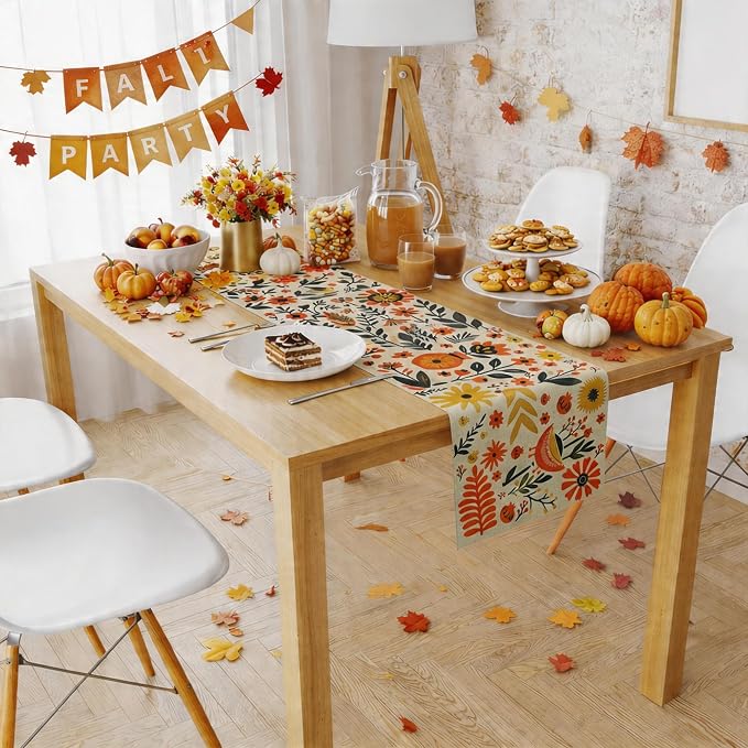 Fall Decor - Floral Table Runner | Autumn Decorations - Image 7