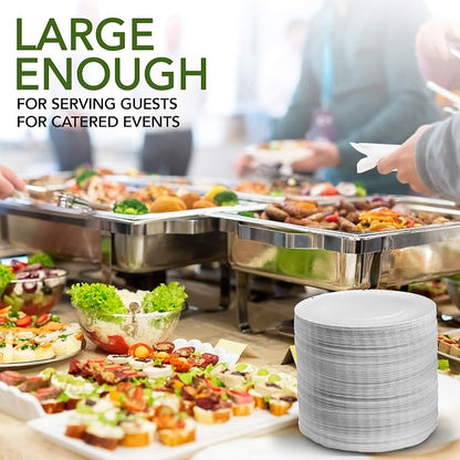 Stock Your Home 9-Inch Paper Plates Uncoated, Everyday Disposable Plates 9" - Image 7