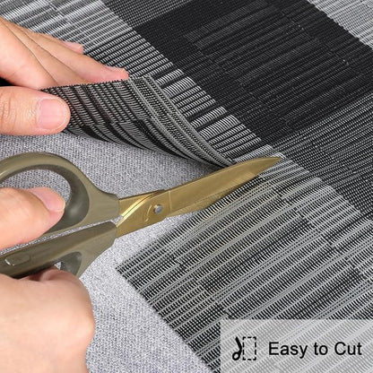 Table Runner 71 Inches Long, Vinyl Woven Farmhouse Table Runners | Washable - Image 5