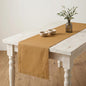 Solino Home 100% Pure Linen Table Runner Caramel Long, Fete 14 x 132 in | Table by SolinoHome