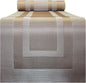 PIGCHCY 72 inches Table Runner,Table Centerpiece, Heat Resistant Vinyl Woven Washable Table Mats Sets (Champagne)