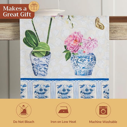 Maison d' Hermine Table Runner 100% Cotton 14.50" x 72" | Table Runners 72 - Image 5