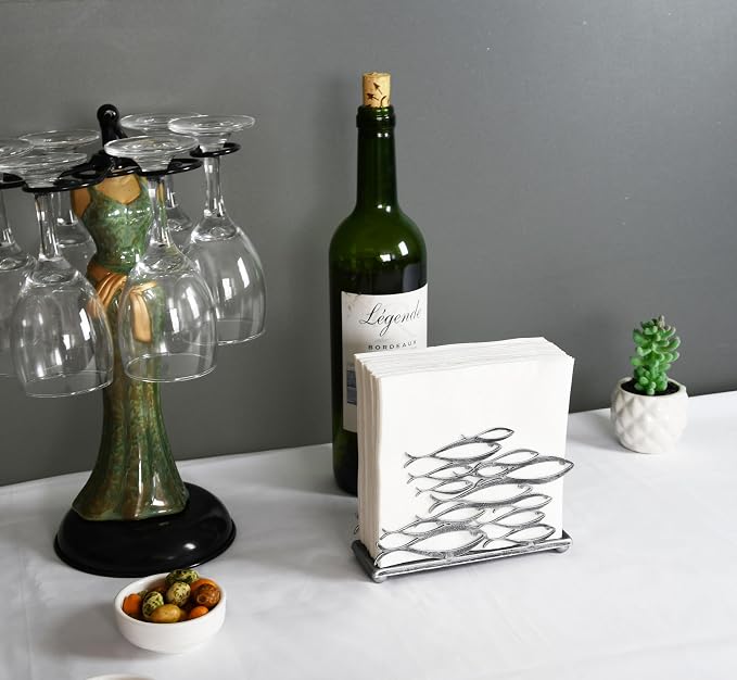 OwlGift Fish Design Napkin Holder, Ocean Serviette Dispenser, Marine Cocktail - Image 9
