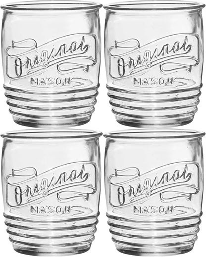 Glaver's Drinking Glasses Set of 4 Original Mason Whiskey 13 Oz Genuine - Image 6