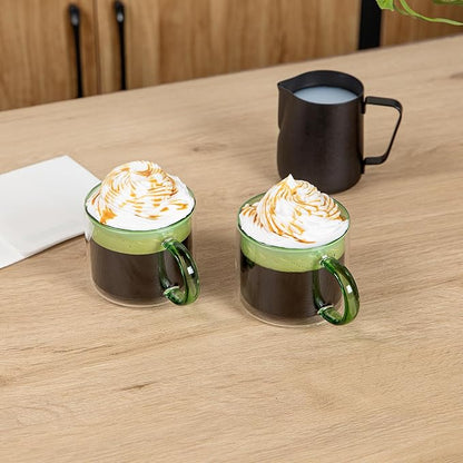 Restaurantware Coffee Cups 12 Pack of 11 oz Double Wall Glass Insulated Coffee - Image 4