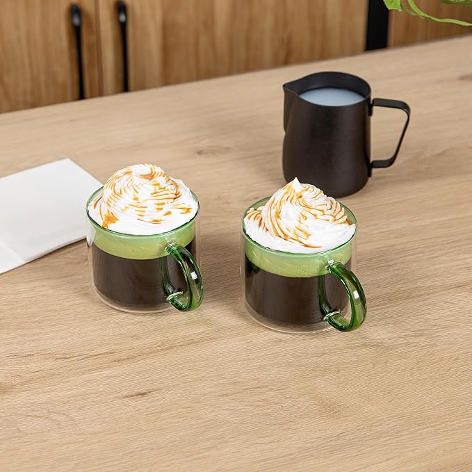 Restaurantware Coffee Cups 2 Pack of 11 oz Double Wall Glass Insulated Coffee - Image 4