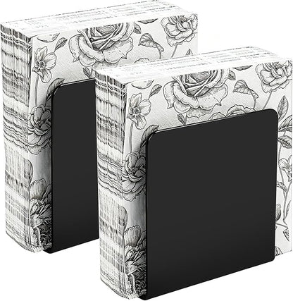 Black Napkin Holder for Table, Acrylic Upright Napkin Dispenser for Kitchen by Unknown
