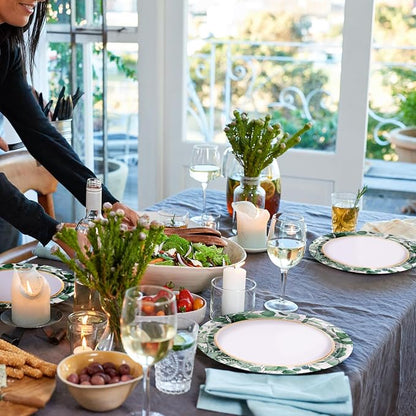 WRAPAHOLIC 25Pcs Eucalyptus Paper Plates - Image 5