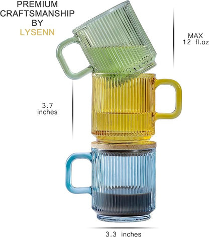 Lysenn Glass Coffee Mug with Lid - Image 7