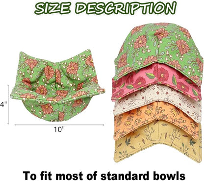 Cotton Microwavable Bowl Cozy, Microwave-Safe Hot Bowl Holders, Soup bowl Cozy - Image 2