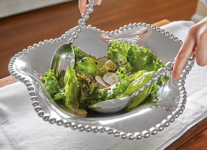 Mariposa Pearled Salad Servers - Image 3