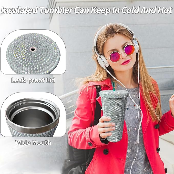 26oz Bling Rhinestone Tumbler - Image 3