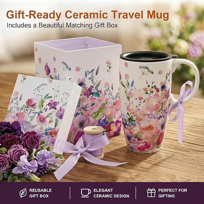 Topadorn 17oz Ceramic Travel Mug - Image 8