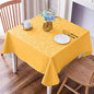 Smiry Square Table Cloth, Waterproof Heavy Duty Vinyl Tablecloths, Wipeable Washable Table Cover for Kitchen and Dining Room (Mustard Yellow, 54" X 54")
