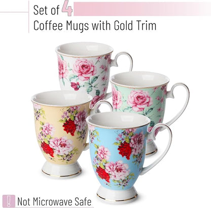 BTaT- Large Coffee Mugs, 12 oz, Floral Mugs - Image 2