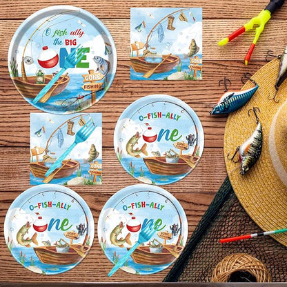 Rakuto Ofishally One Birthday Party Decorations, Serve 24 - Image 5