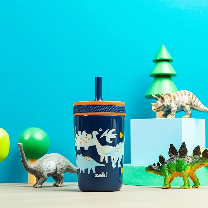 Zak Designs Zaksaurus Kelso 12oz Stainless Steel Leak-Proof Toddler Cup - Image 2