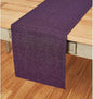 Solino Home Linen Table Runner 144 Inches Long - Athena, 100% Pure Linen Grape 14 x 144 Inch Table Runner for Dining, Valentines, Spring, Easter