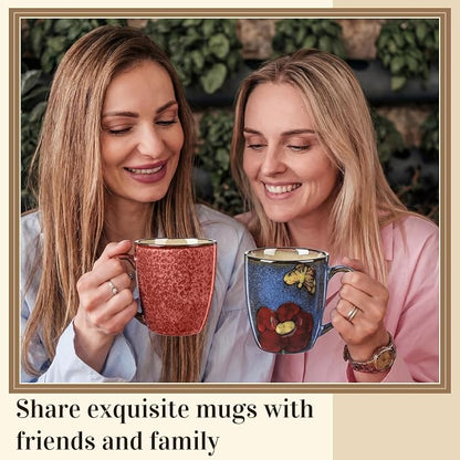 Maxdot 12oz Ceramic Coffee Mugs, Glazing Process Coffee Cup - Image 7