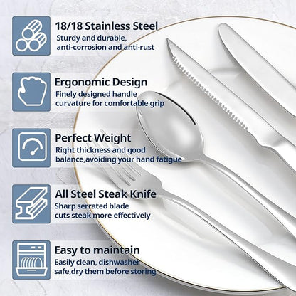 Eisinly 20-Piece Silverware Set - Image 3